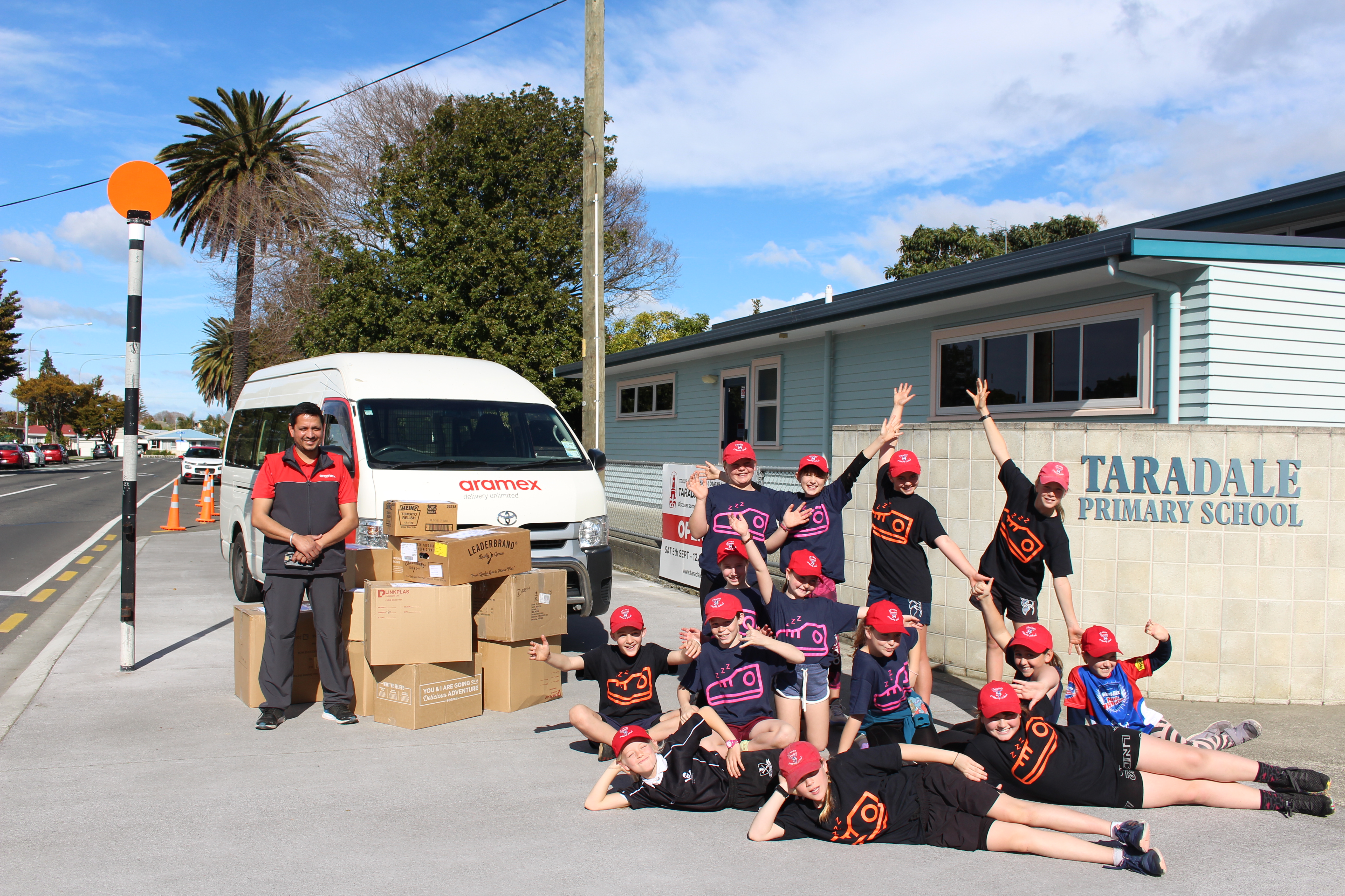 Taradale Primary School students gift sneakers to great cause